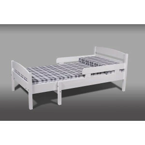 Nukkumatti Jatkettava Lastensänky, Kuultovalkoinen 3 Nukkumatti Jatkettava Lastensänky, Kuultovalkoinen