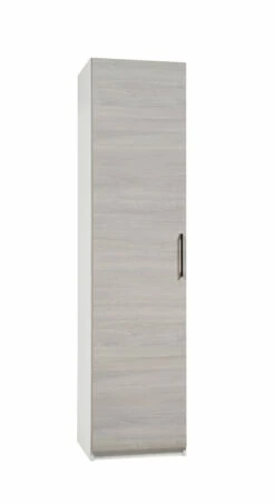 Stina Vaatekaappi 50x205cm, Harmaa Ovi