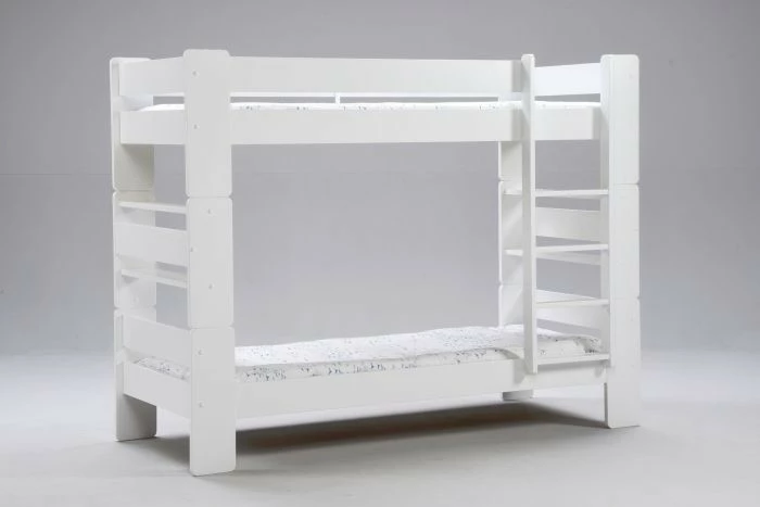 Unipuu-kerrossänky 80cm. Valkoinen. 4 Unipuu-kerrossänky 80cm. Valkoinen. - Image 2