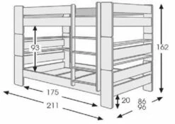 Unipuu-kerrossänky 80cm. Valkoinen. 7 Unipuu-kerrossänky 80cm. Valkoinen. -Vuodevaatteet Myynti 2000119337 30 Unipuu kerross nky 80cm. Valkoinen 30 8