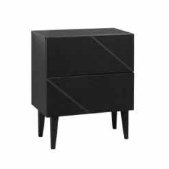 Hiipakka Vilja Yöpöytä Laatikoilla, Musta