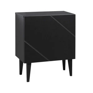 Hiipakka Vilja Yöpöytä Ovella, Musta 3 Hiipakka Vilja Yöpöytä Ovella, Musta