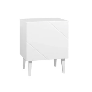 Hiipakka Vilja Yöpöytä Ovella, Valkoinen 3 Hiipakka Vilja Yöpöytä Ovella, Valkoinen