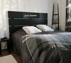 BLACK Sängynpääty 185 Cm -Vuodevaatteet Myynti Black paaty musta 2