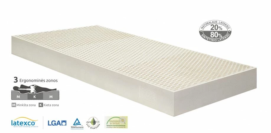 Luonnonkumi Patja 3V 160×200 Cm 6 Luonnonkumi Patja 3V 160×200 Cm - Image 4